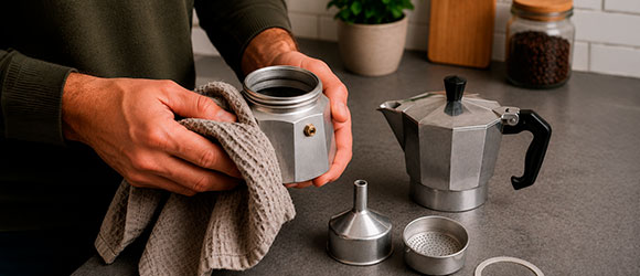 9 trucos para limpiar tu cafetera italiana y evitar que el café sepa amargo