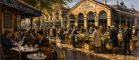 El café del mercado: el primer compás de los domingos en Donostia 1 El café del mercado: el primer compás de los domingos en Donostia